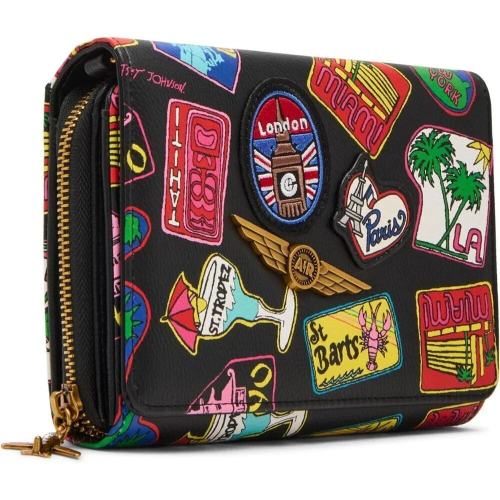 Jet Set Wallet Crossbody Women's Leather Small Bag with Card Slots